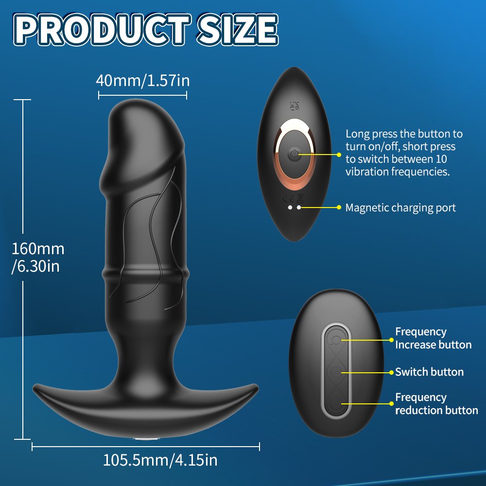 Adult Sex Toys Couples Remote Control Anal Beads Dildo Vibrator Wriggling Rotating Vibrating Prostate Massager Anal Butt Plug
