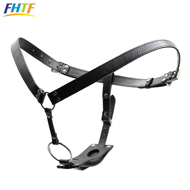 Female Harness Chastity Belt Lesbian Toys with Vaginal Dildo and Anal Butt Plug