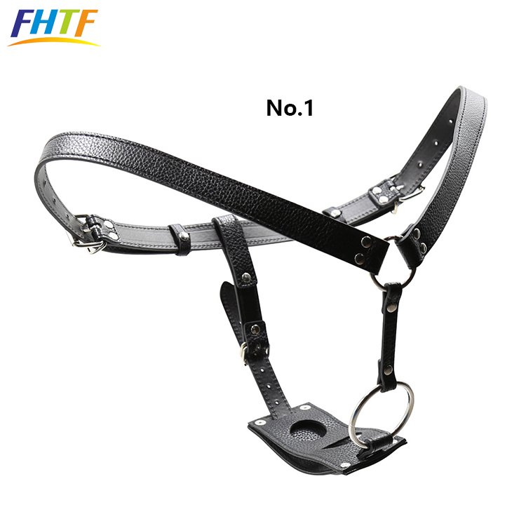 Female Harness Chastity Belt Lesbian Toys with Vaginal Dildo and Anal Butt Plug