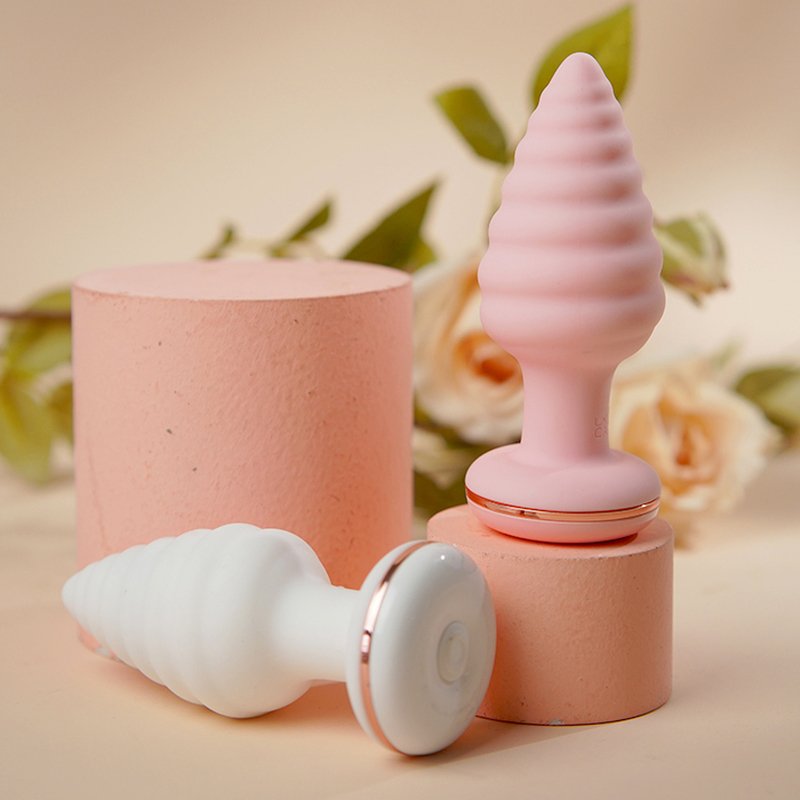 App Control Spiral Silicone Anal Vibrator