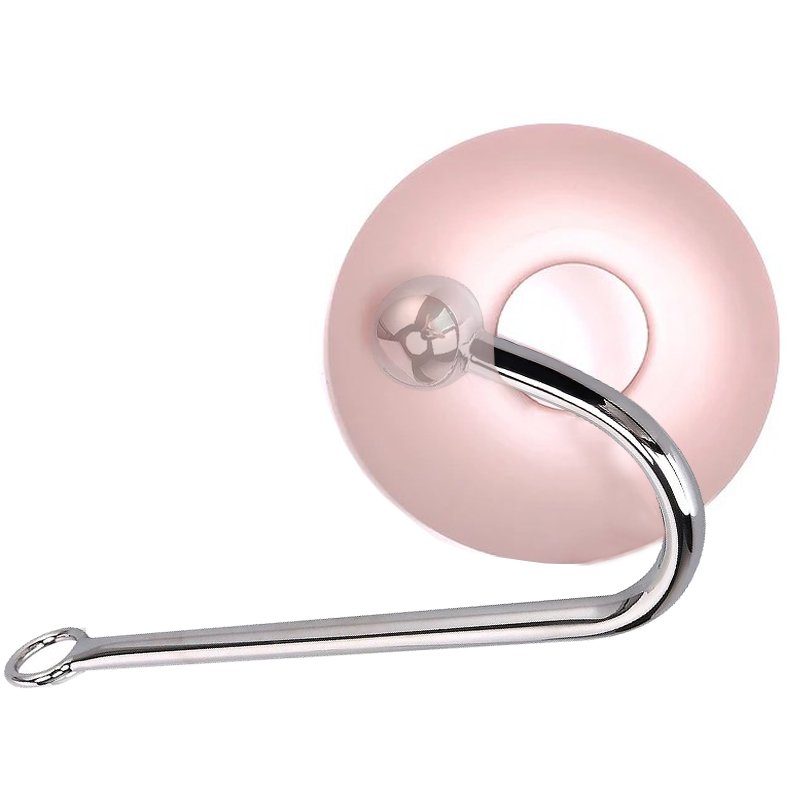 REDBURG Single Curved Stainless Steel Anal Hook Butt Plug Women's Bondage Gear Sex Toy Juguetes Sexuales Anal Toys SM