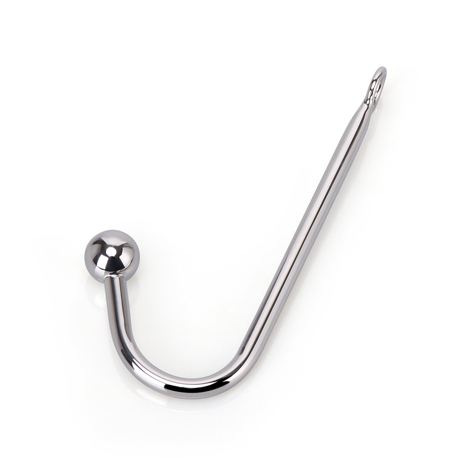 REDBURG Single Curved Stainless Steel Anal Hook Butt Plug Women's Bondage Gear Sex Toy Juguetes Sexuales Anal Toys SM