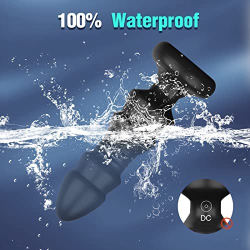 Thrusting Anal Vibrator Prostate Massager for Men WomenTelescopic Vibrating Anal Plug Stimulator Toys with 5 Modes