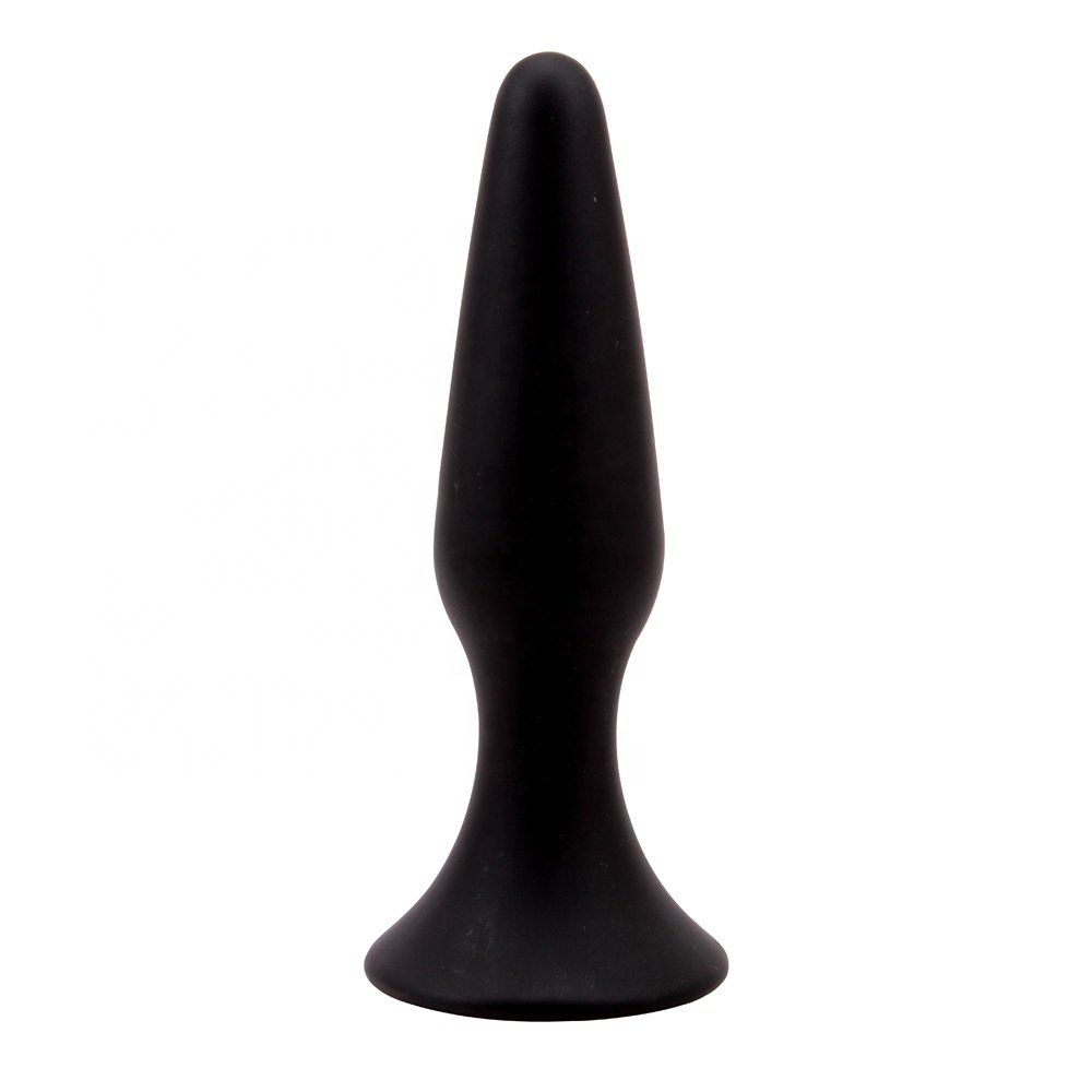 Black waterproof anal toys XL size 13.5cm 3.8cm silicone anal butt massage sex toys for men butt plug