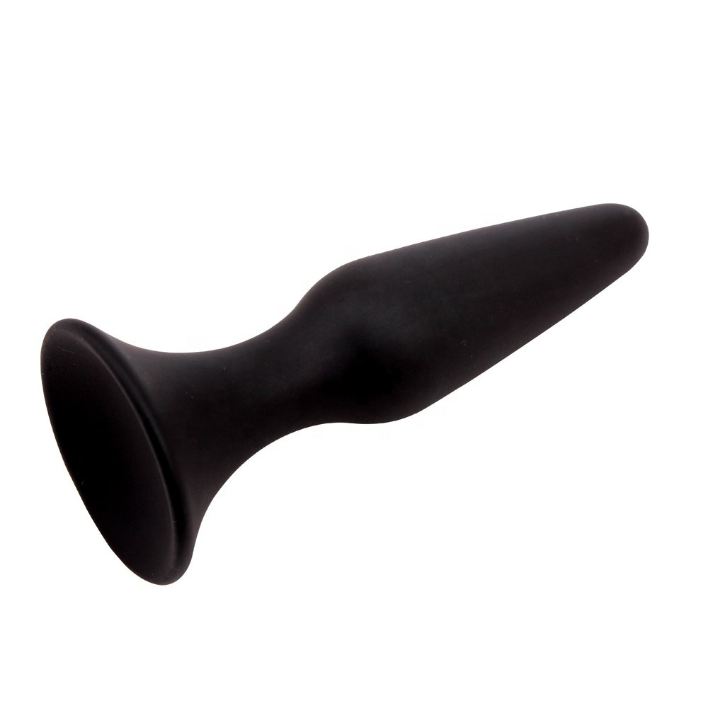 Black waterproof anal toys XL size 13.5cm 3.8cm silicone anal butt massage sex toys for men butt plug