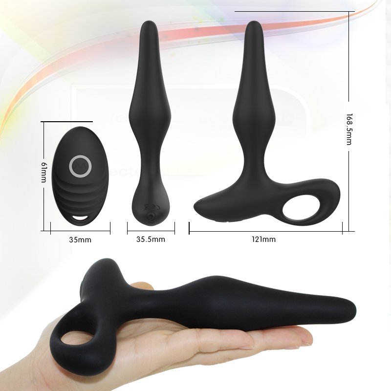 ShinePep High Quality Remote Control Anal Butt Plug Prostata Massager Prostate Anal Vibrating prostate toy anal plug vibrator
