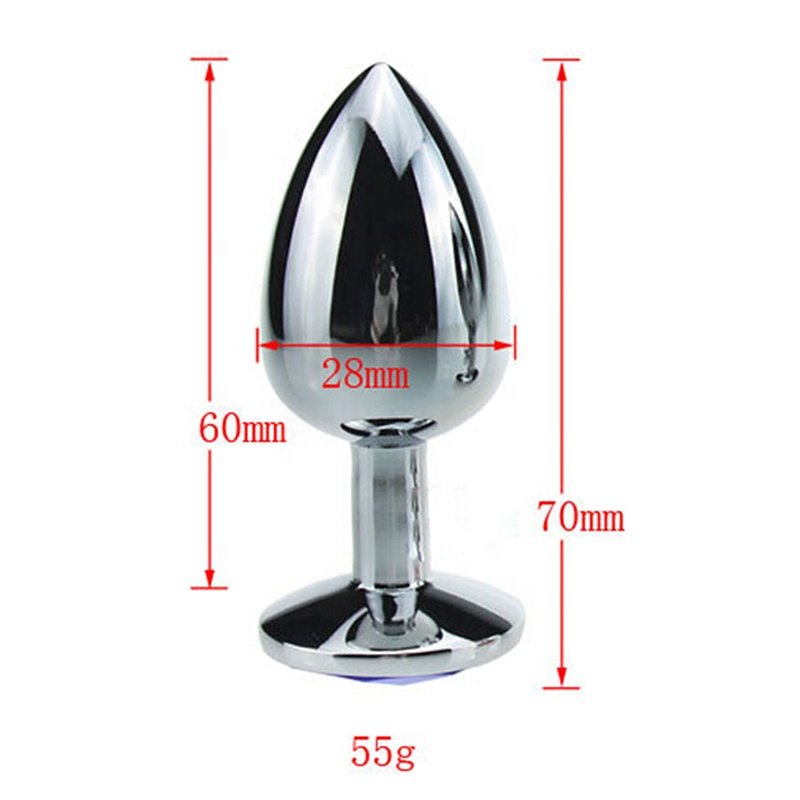 Multi Colors S Size Crystal Jewelry Metal Anal Butt Plug Diamond Unisex Dildo Women Sex Toys Adult Products For Couple