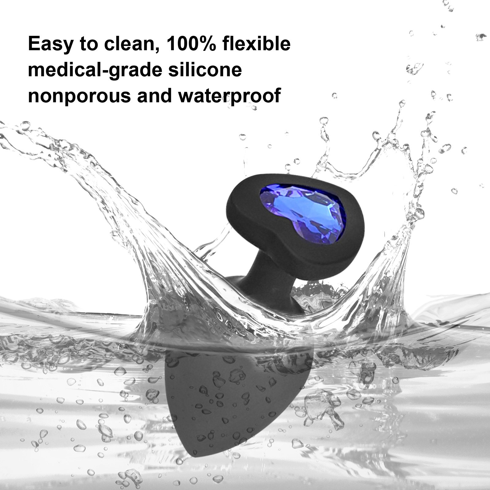 Sexbay Eco-friendly Material 3Pcs Couple adult couple silicone smooth butt plug Crystal sex toy anal butt plug for men