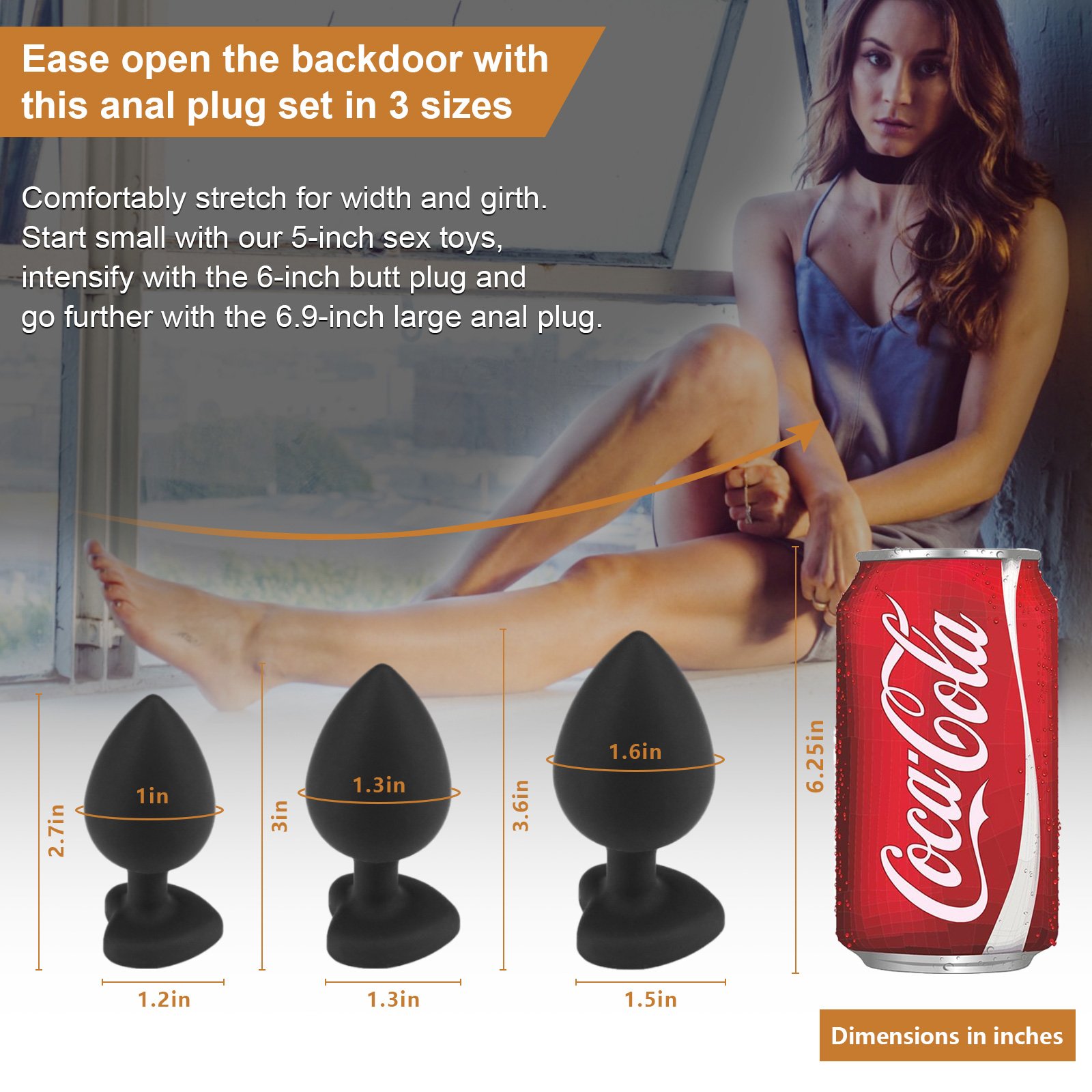 Sexbay Eco-friendly Material 3Pcs Couple adult couple silicone smooth butt plug Crystal sex toy anal butt plug for men