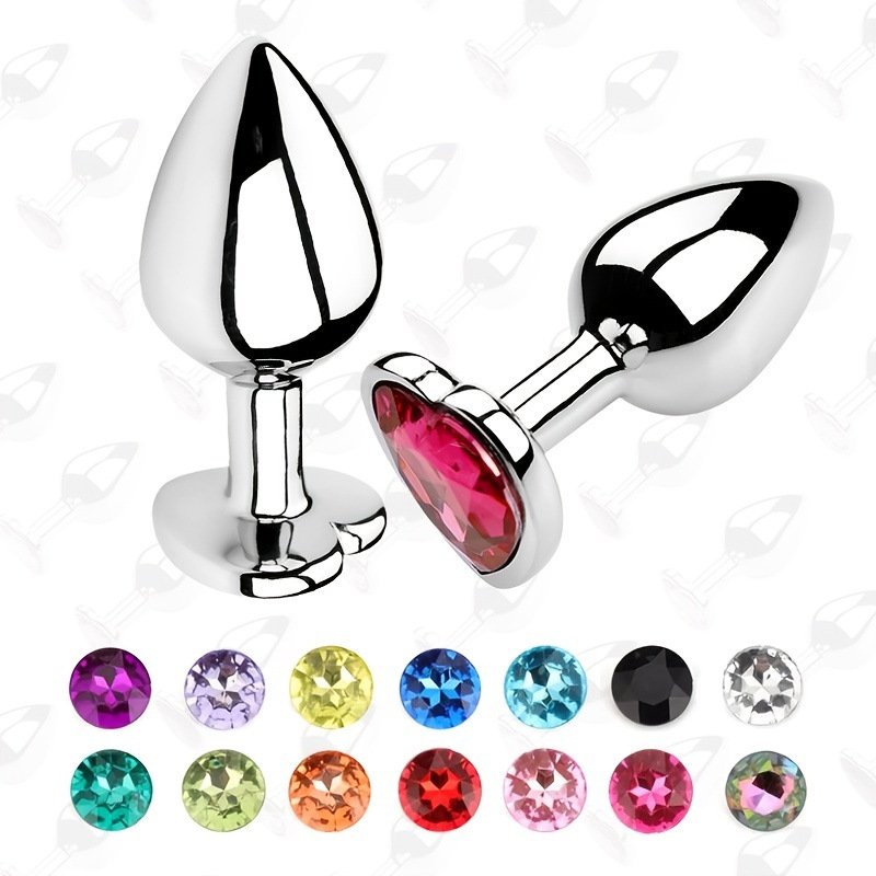 HLYC Customize Wholesale Multi Size Stainless Steel Metal Anal Plug Heart Jewelry Design Butt Plug Sex Toys For Couple