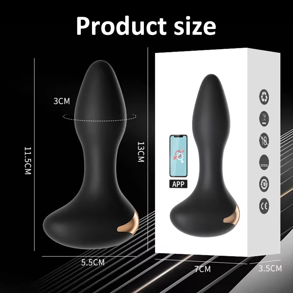 App Wireless Remote Control Butt Plug Vibrator Vibrating Anal Plug Prostate Massager Masturbation Adult Sex Toy Products