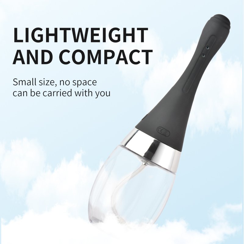 Silicone ABS Plastic Vaginal Douche Bottle Anal Plug Sex Toys for Enema and Anal Cleaning