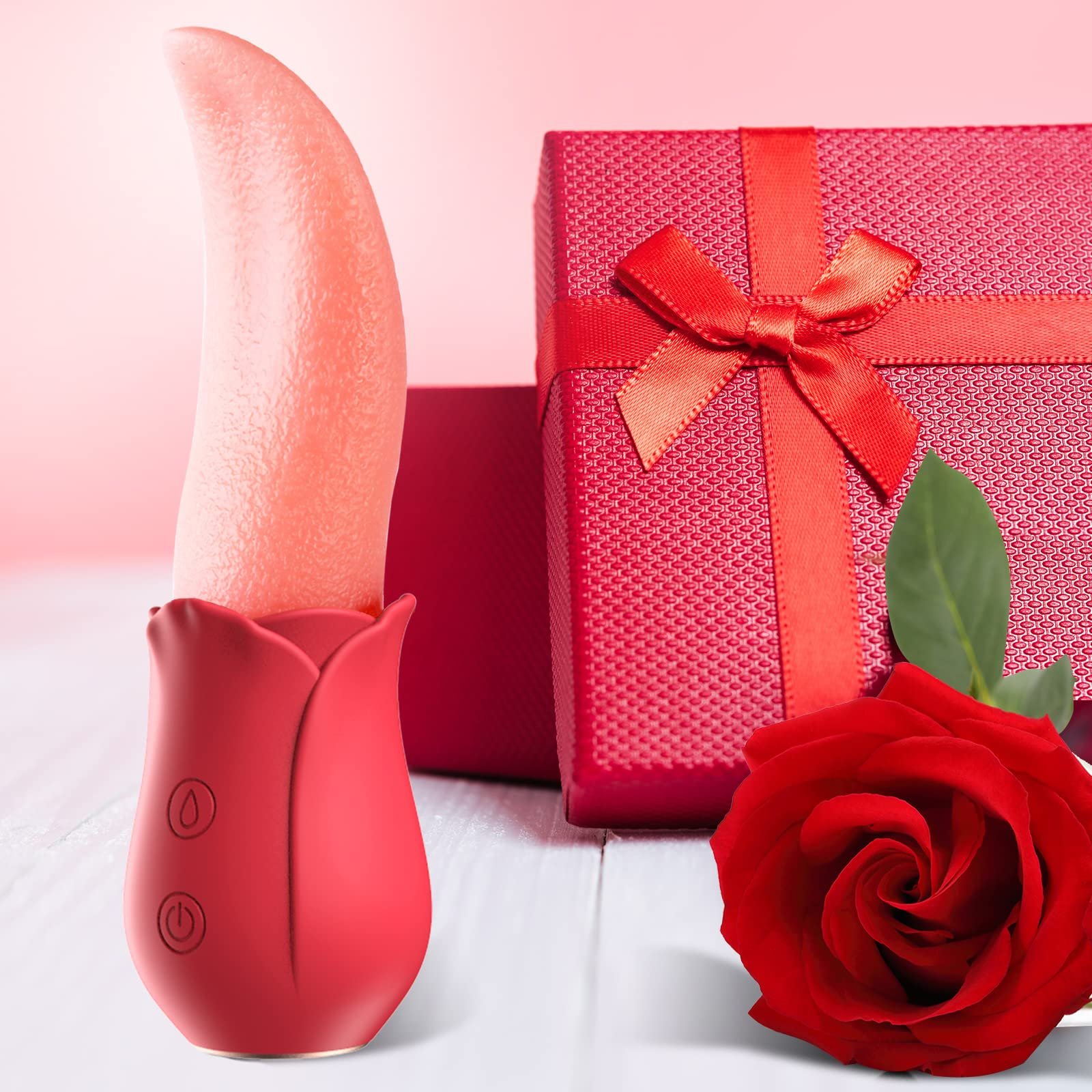 AIZHILAN Adult sex toy wholesale shop rose artificial tongue vibrator for female vaginal masturbation vibrator