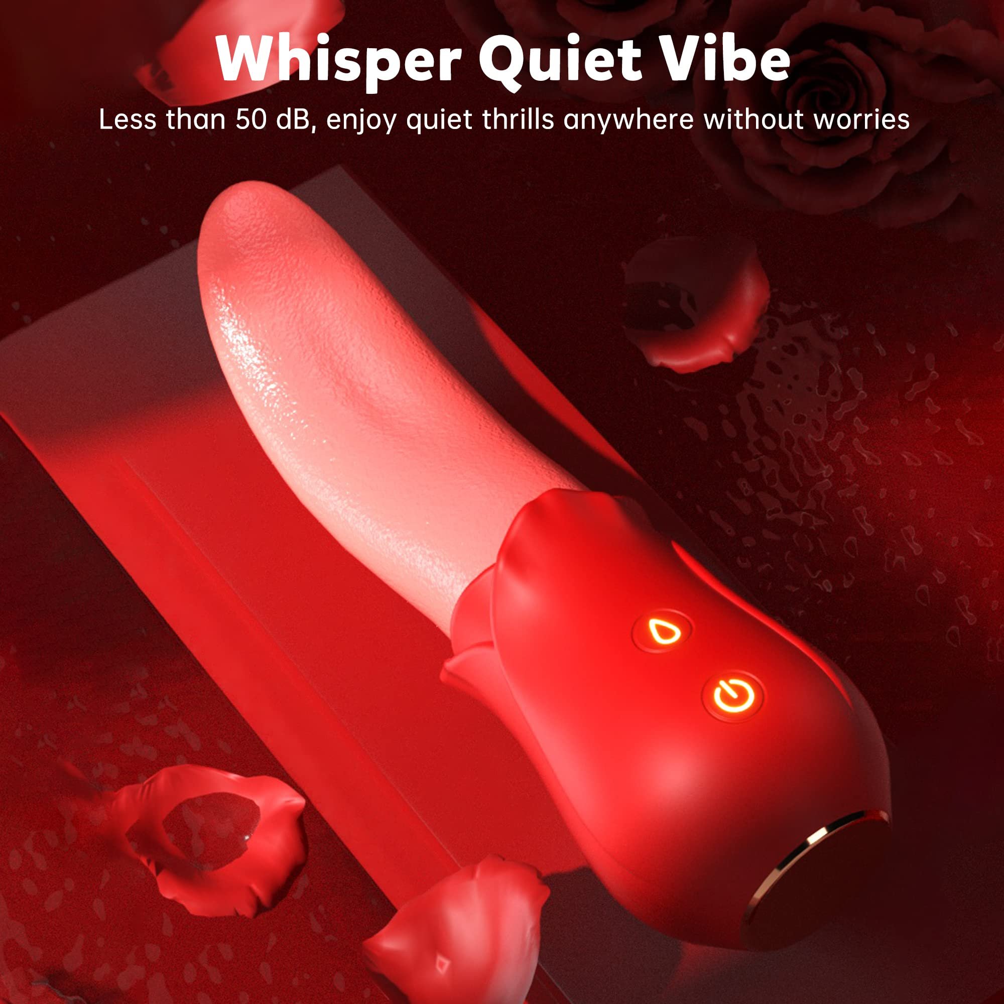AIZHILAN Adult sex toy wholesale shop rose artificial tongue vibrator for female vaginal masturbation vibrator