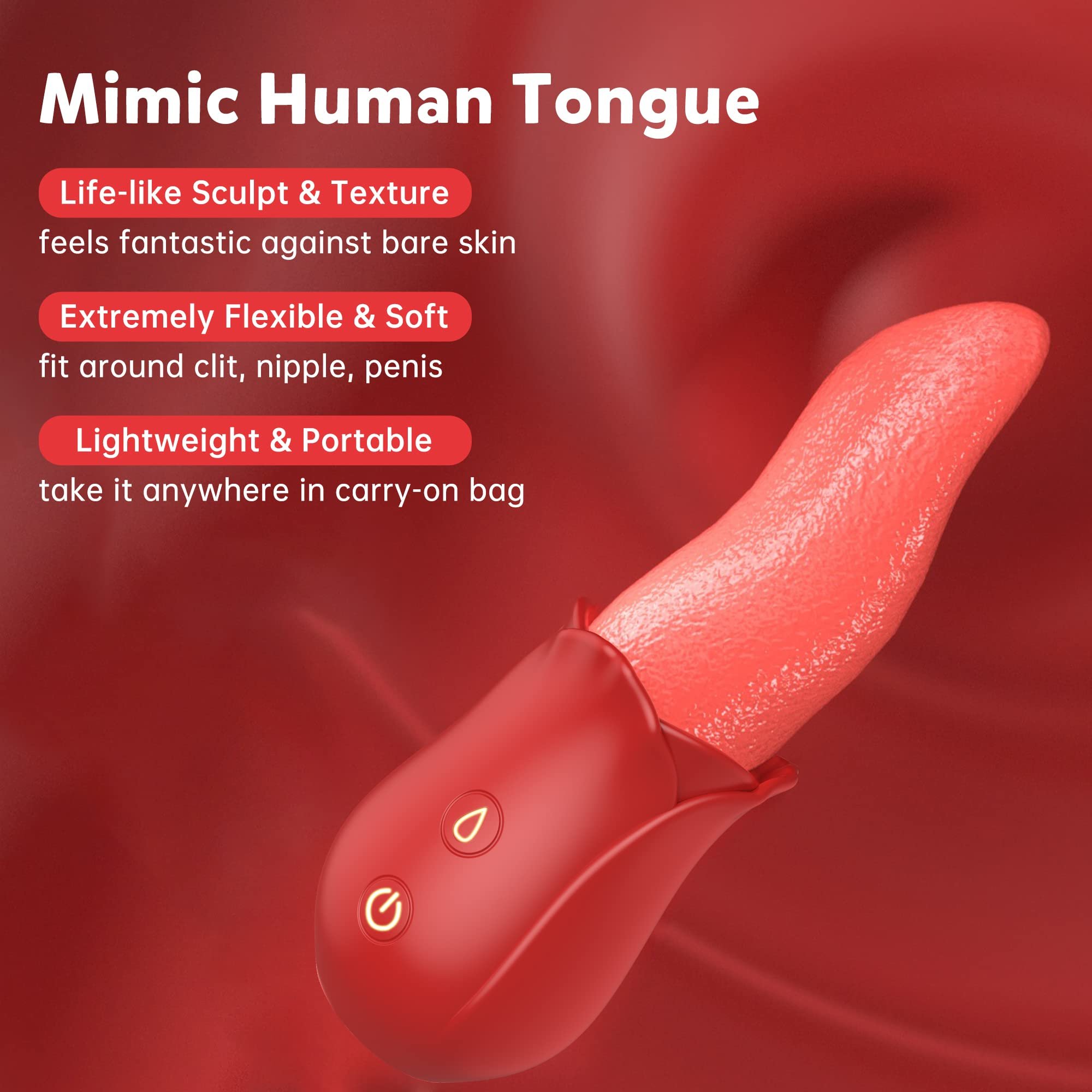 AIZHILAN Adult sex toy wholesale shop rose artificial tongue vibrator for female vaginal masturbation vibrator