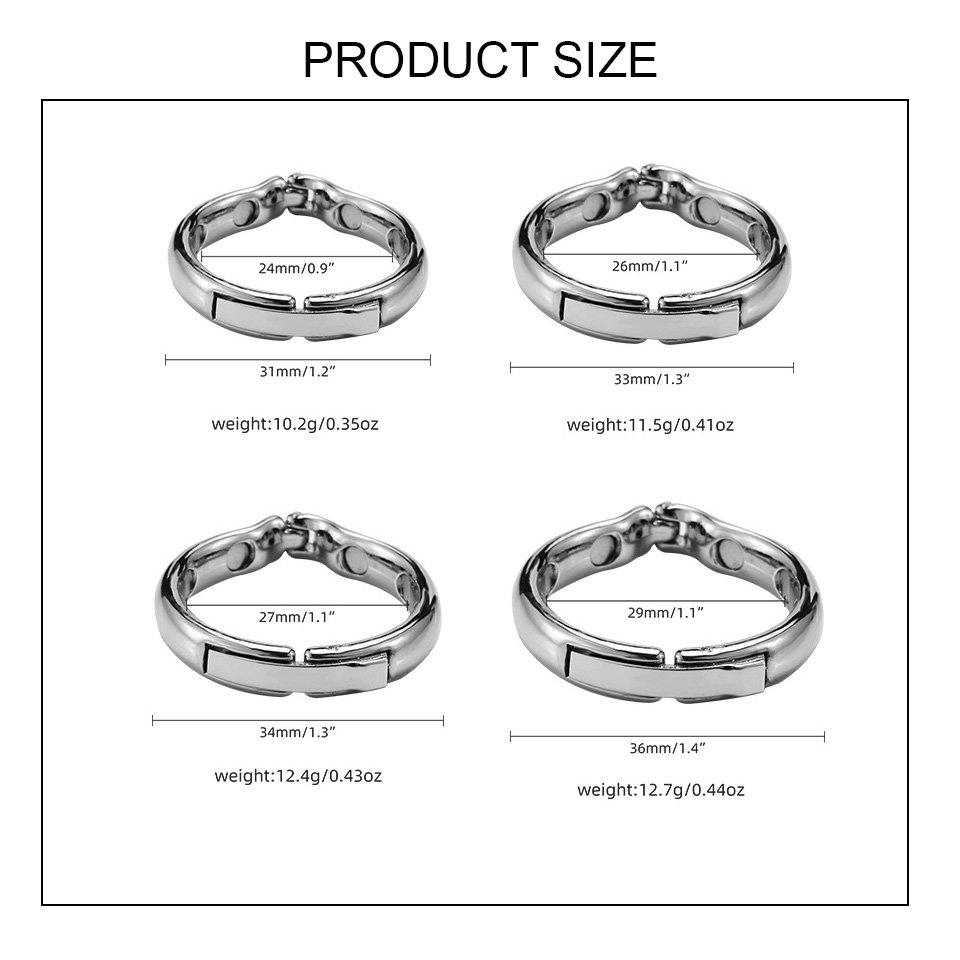 Men's Metal Cock Ring Anal Stimulation Vibrating Silicone Sexual Product Stainless Steel Piercing Penis Toys Juguetes Sexuales