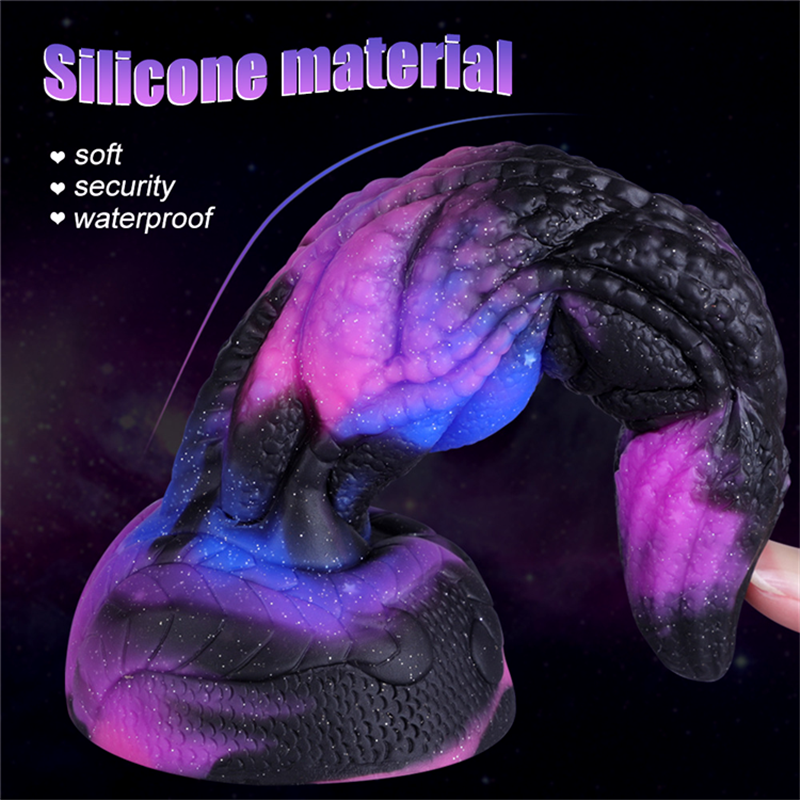 MOGlovers Starry Color Special-shaped Simulation Penis Dildo For Men And Women With Backyard Anal Expander