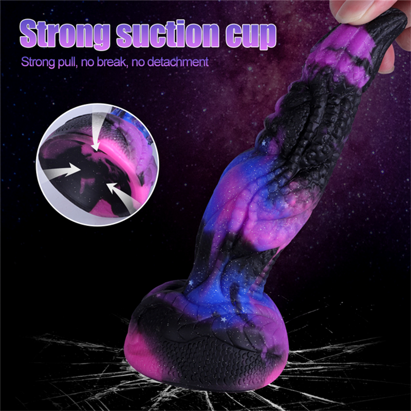 MOGlovers Starry Color Special-shaped Simulation Penis Dildo For Men And Women With Backyard Anal Expander