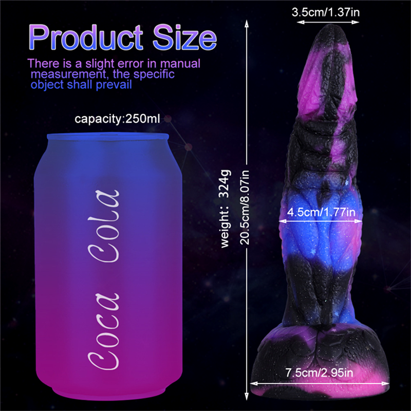 MOGlovers Starry Color Special-shaped Simulation Penis Dildo For Men And Women With Backyard Anal Expander
