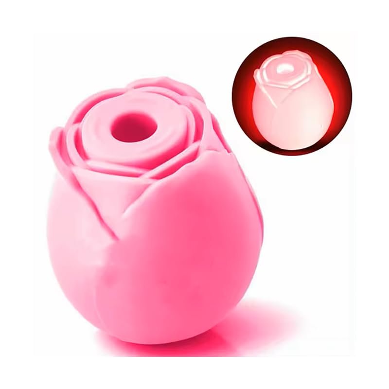 Aizhilian Sex toy factory manufacturing Glow Rose-style sucking vibrator and selling directly by factory