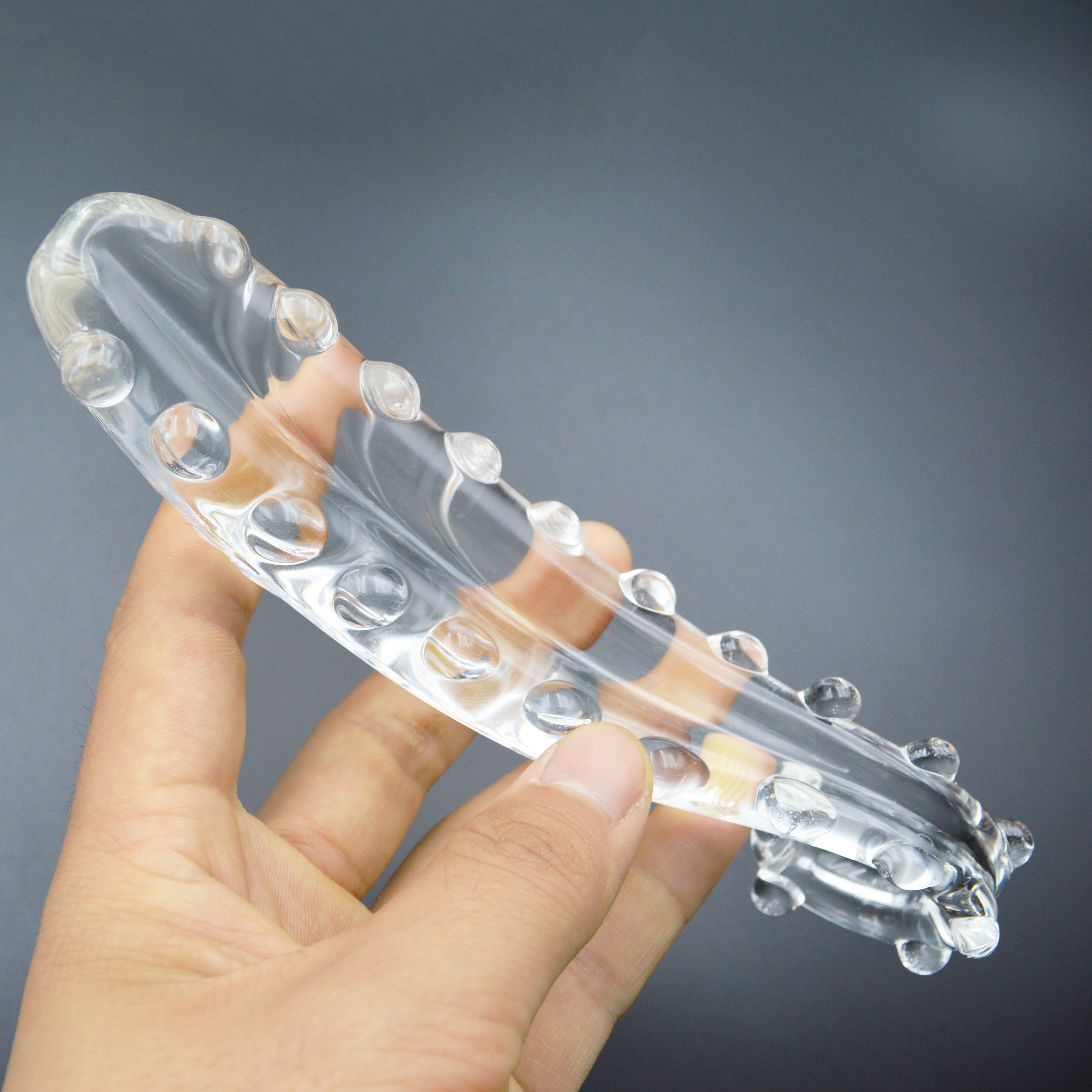 Glass Dildo Crystal G Spot Stimulation Pleasure Wand Penis Female Masturbation Anal Sex Toys for Couple Women