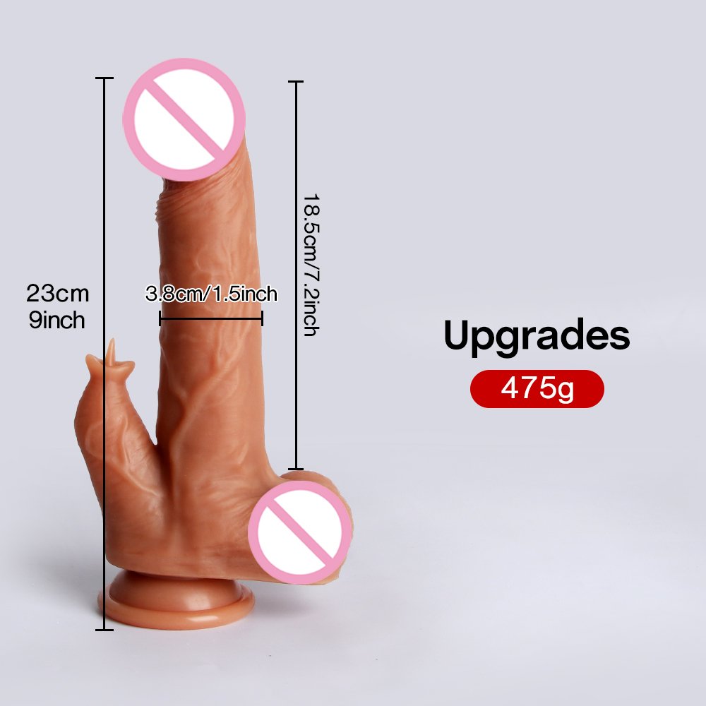 9 Inch Heating Remote Control Telescopic Artificial Penis Silicone Dildo for Women Thrusting Vibration Sex Toys G Spot Stimulate