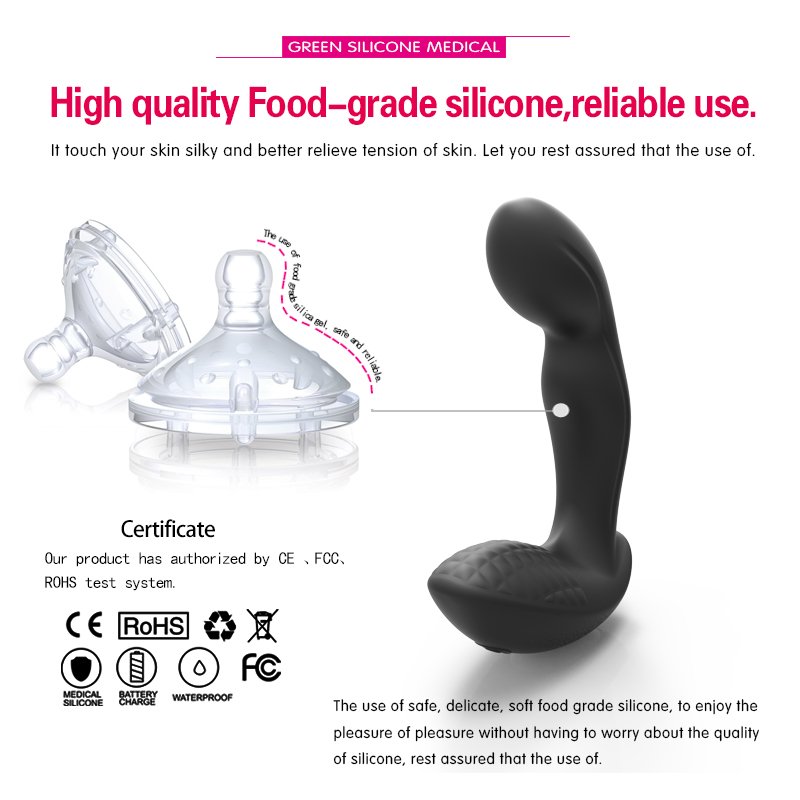 Remote control Male Prostate Massager 10 Speed Silicone Anal Vibrator electric prostate massager anal plug vibrator for Men