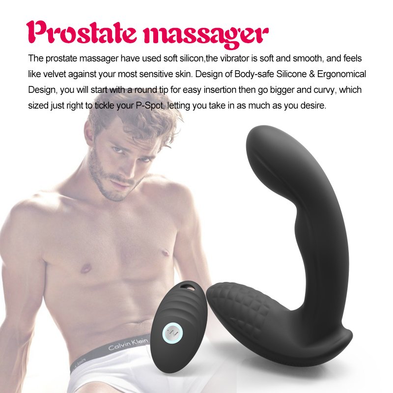 Remote control Male Prostate Massager 10 Speed Silicone Anal Vibrator electric prostate massager anal plug vibrator for Men