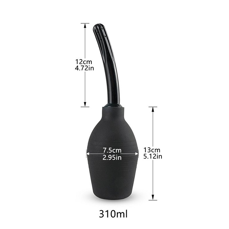 310ml Anal Douche Enema Vaginal Douche, 100% Safe Reusable Non-phthalate Vagina Enema bulb for Anal Douche