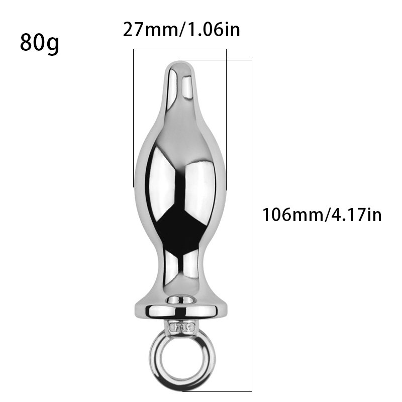Stainless Steel Pull Ring Anal Plug Sex Convenient and Comfortable Sex Toy Plug intimate toys masturbators