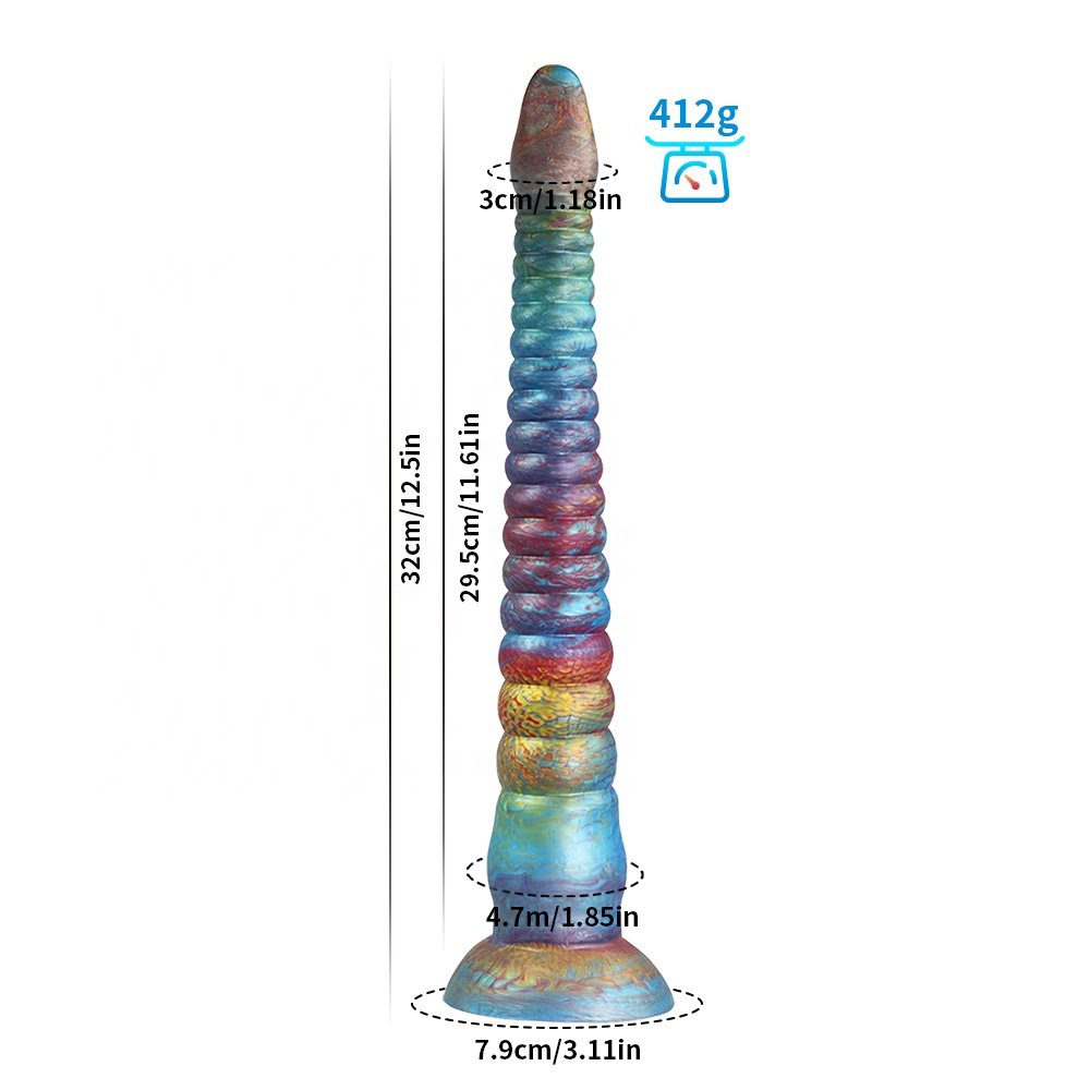 CustomSoft Silicone Xxxl Large Long Anal Plug and Beads Comfortable and Wearable Sex Toy for Men and Women
