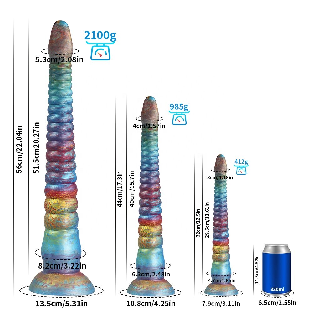 CustomSoft Silicone Xxxl Large Long Anal Plug and Beads Comfortable and Wearable Sex Toy for Men and Women
