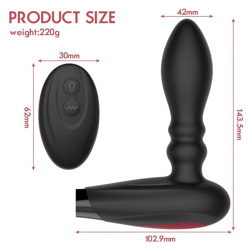 New Electric Inflatable Butt Plug Male Prostate Massager Anus Dilator Remote Control Vibrating Anal Sex Toys For Men Women
