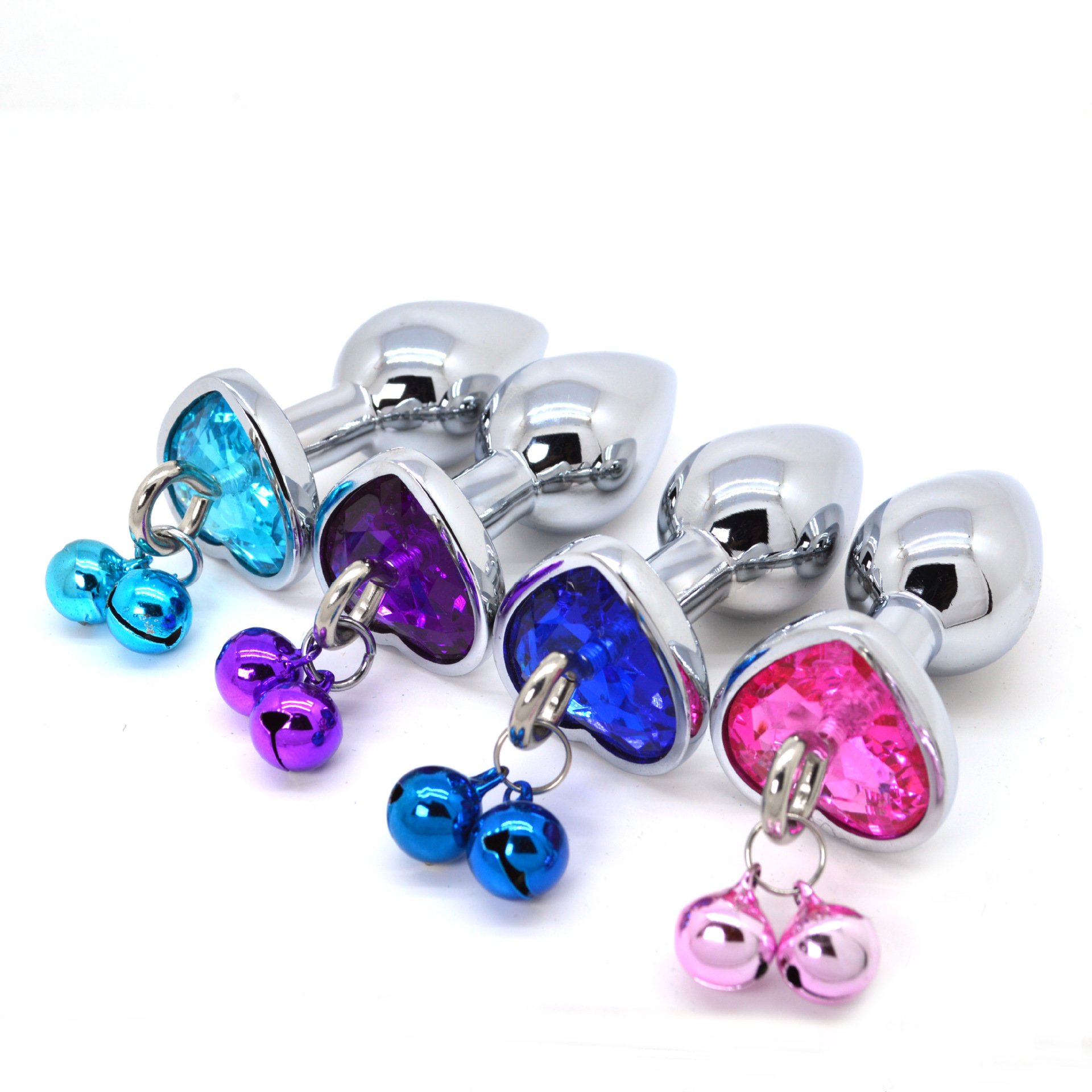 Hot Sell Crystal Metal Anal Plug with Sex Toys Metal Anal Plug 3 Size Butt Plug For Adult Anal Play