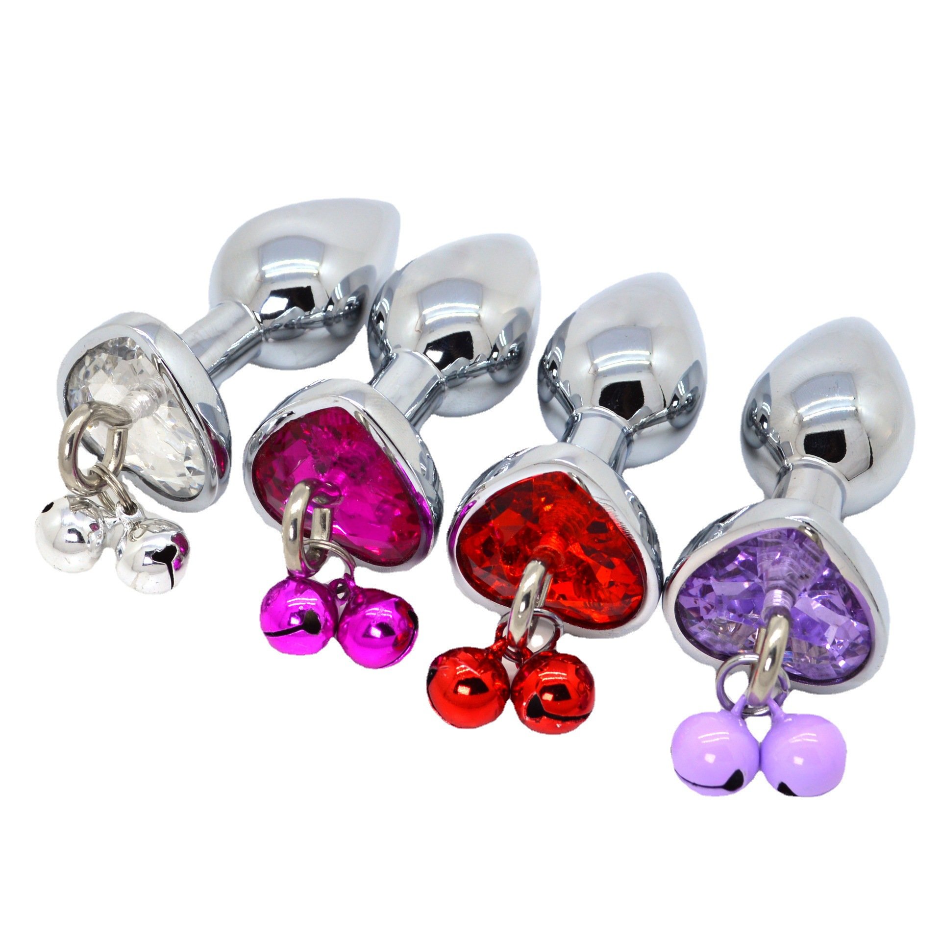 Hot Sell Crystal Metal Anal Plug with Sex Toys Metal Anal Plug 3 Size Butt Plug For Adult Anal Play