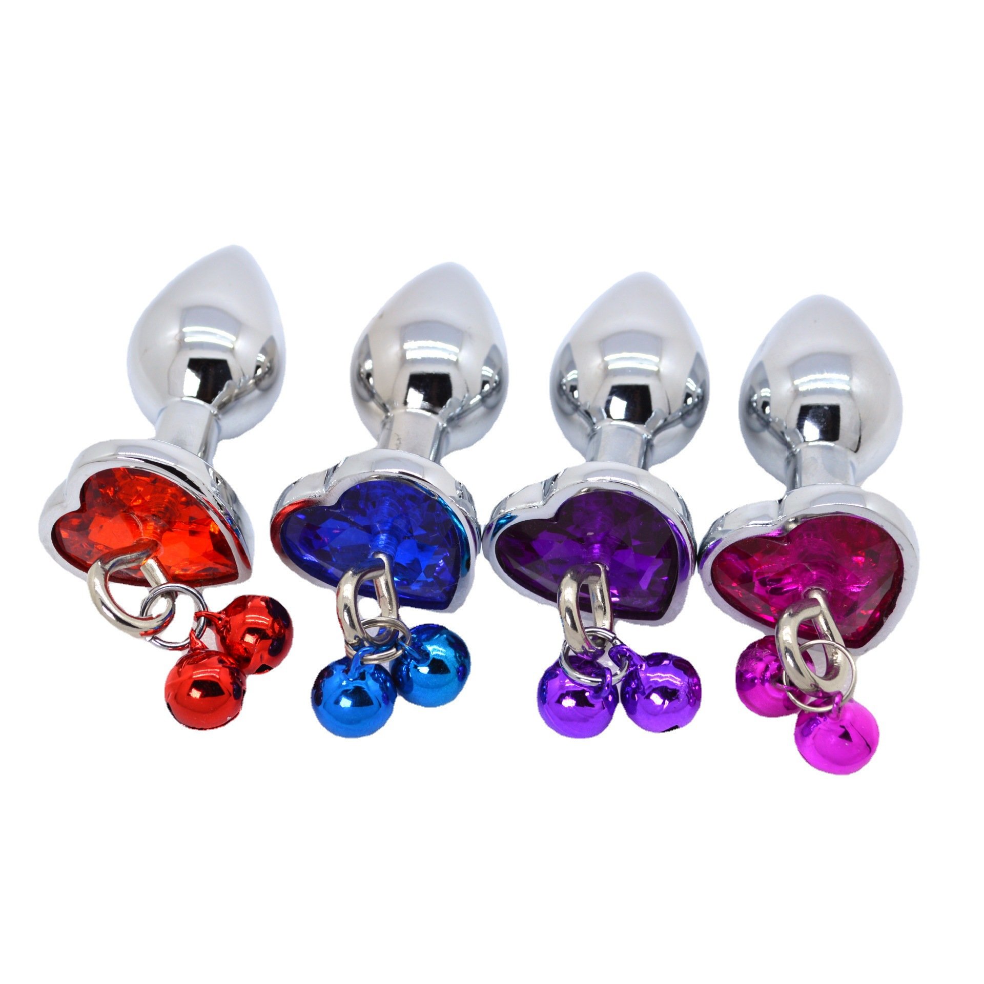 Hot Sell Crystal Metal Anal Plug with Sex Toys Metal Anal Plug 3 Size Butt Plug For Adult Anal Play