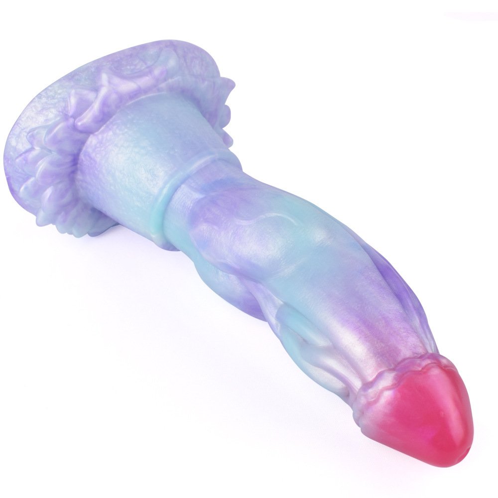 Ice Dragon Liquid Silicone Dildo - Dual Pleasure Adult Sex Toy for Vaginal and Anal Orgasms
