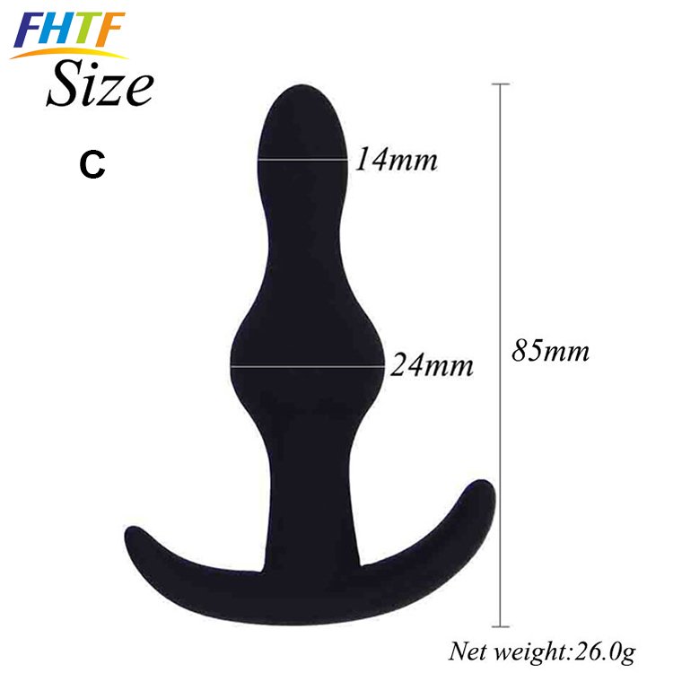 5PCS Silicone Soft easy to clean Anal Plug Set Sensuality butt plug anal pleasure toys