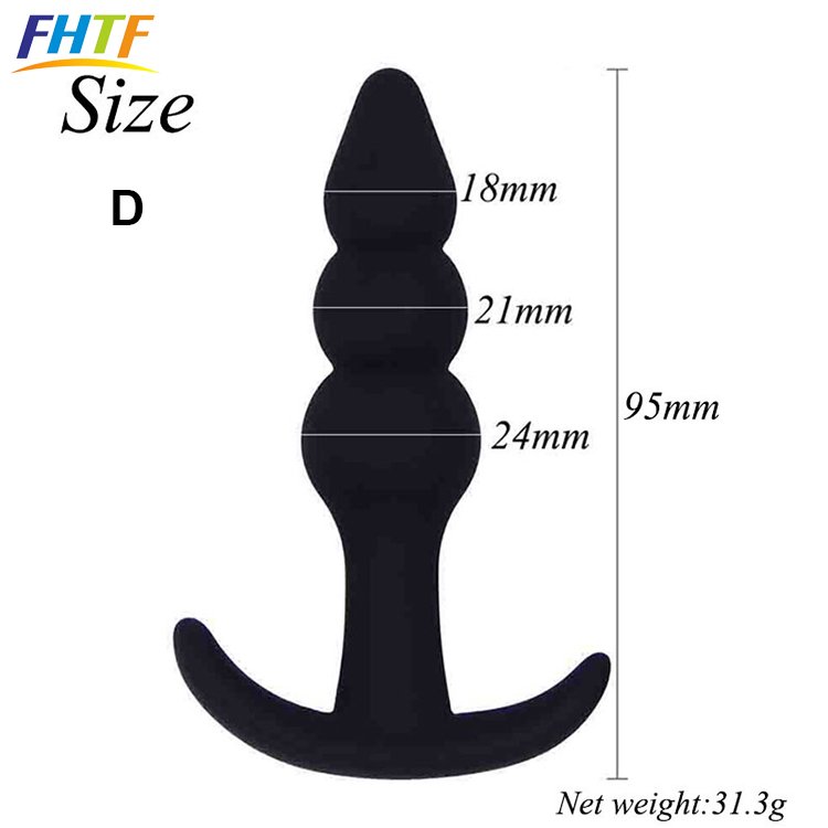 5PCS Silicone Soft easy to clean Anal Plug Set Sensuality butt plug anal pleasure toys