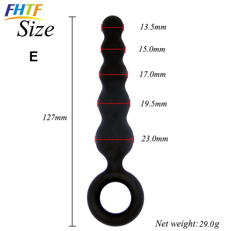 5PCS Silicone Soft easy to clean Anal Plug Set Sensuality butt plug anal pleasure toys