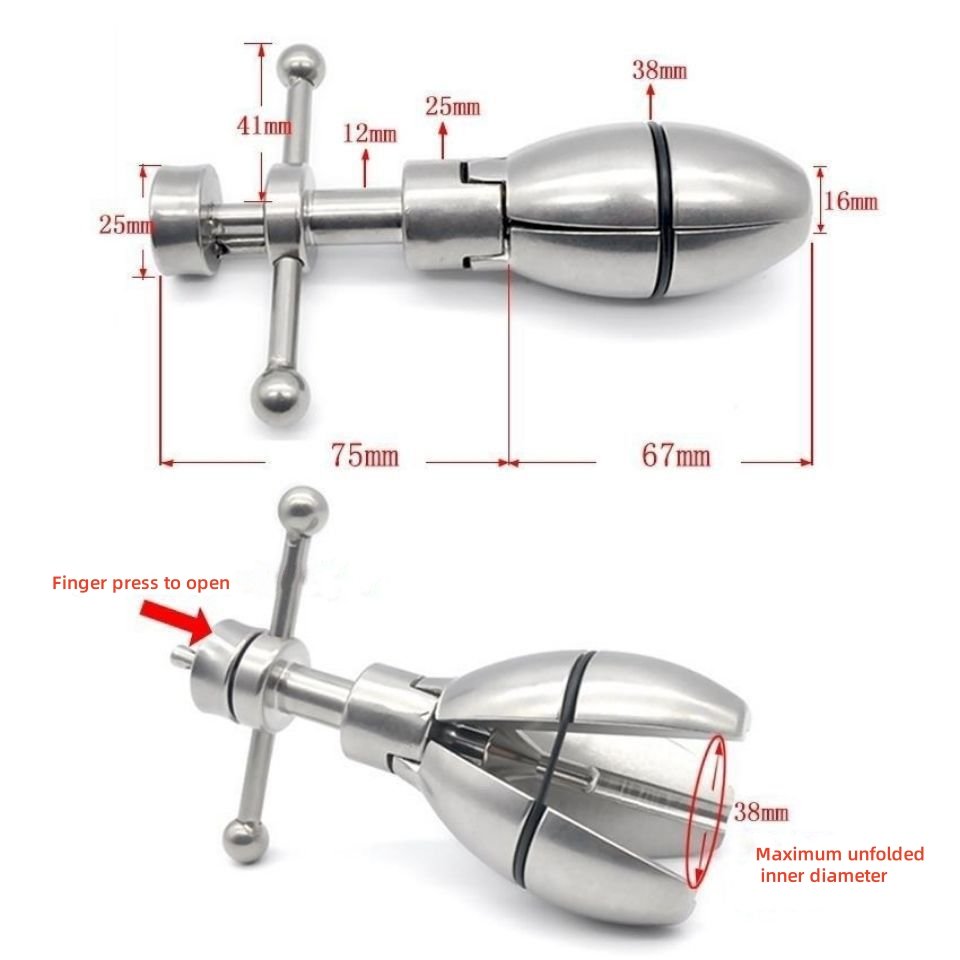 HLYC Stainless steel anal dilator Adult toy sex toy Anal plug G-spot stimulation