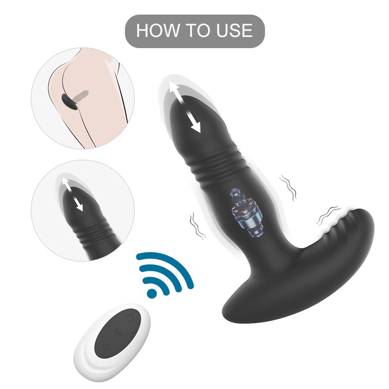 7-Frequency Anal Plug Vibrator G-Spot Massage Sex Toys for Men USB Power Supply Adult Juguetes Sexuales