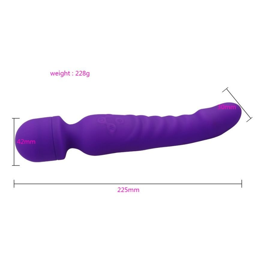 Usb Charging Female Adult Sex Toys Dildo Heating Waterproof Silicone Wand Massager Av Anal Vibrator