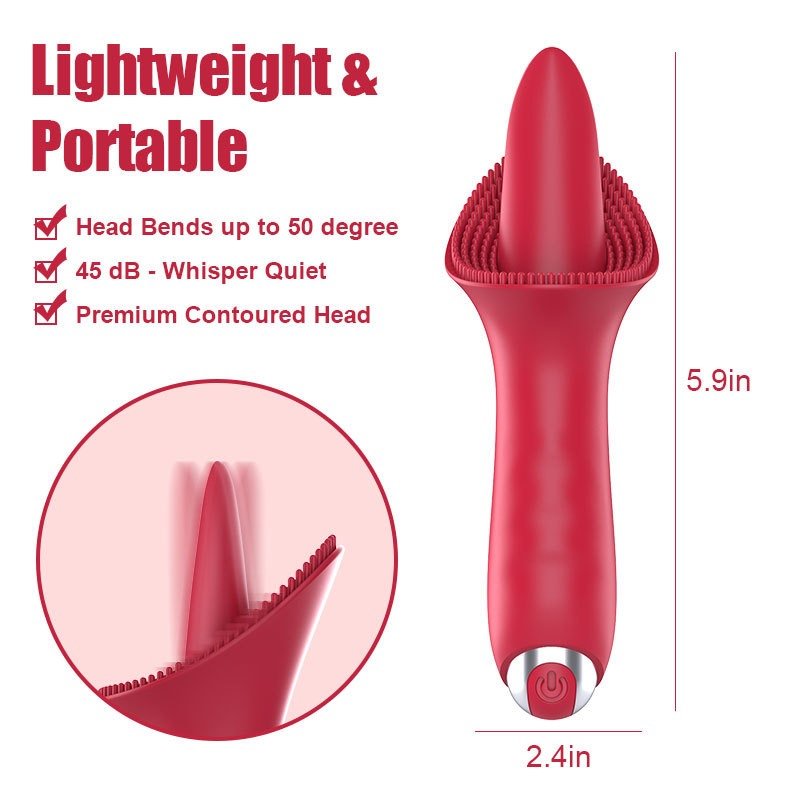 2024 Cross Border Hot Sale 10 Vibration Modes Plug-in Electric Tongue Vibrator Stimulation Clitoris Nipples Anal Sex Toys