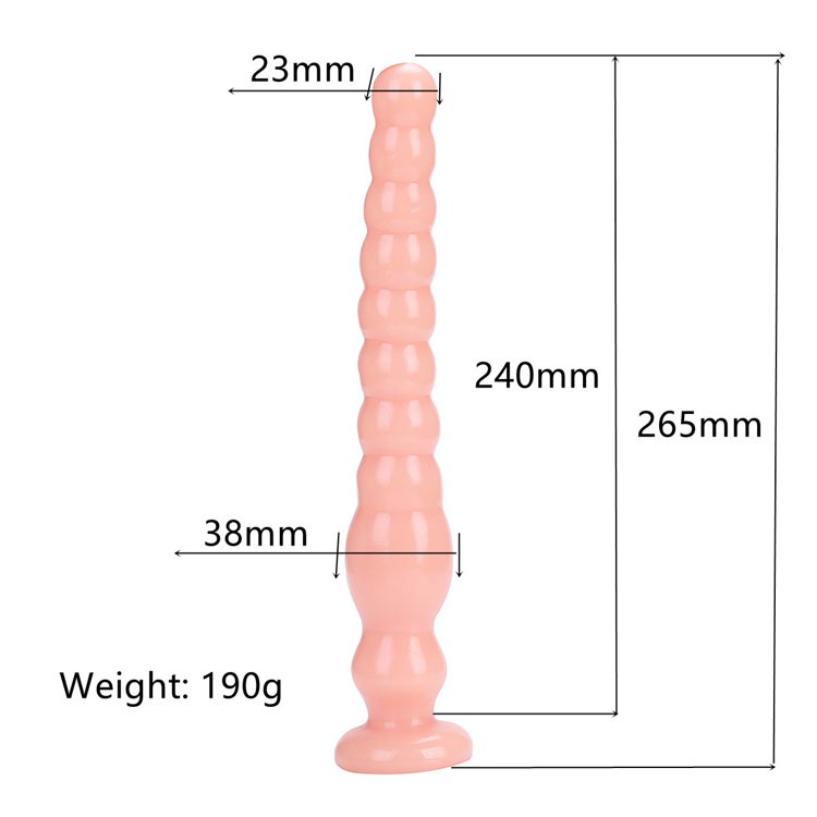 Super Long Crystal Gay Anal Plug Small Penis Anal Beads for Couples Adult Flirting Sex Toy Supply