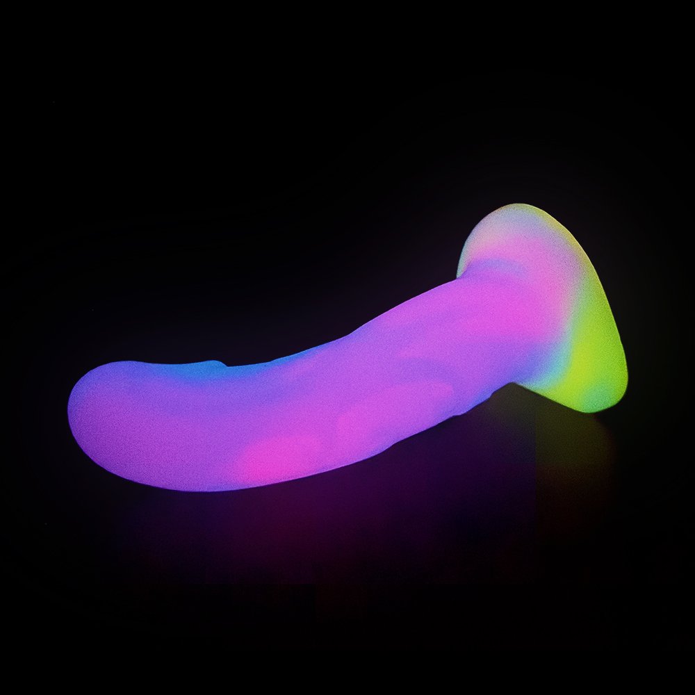 16CM Custom Alien Liquid Silicone Luminous Dildo Sex Toys Tri-Color Soft Anal Dildo for Women Realistic Dildos for Couples