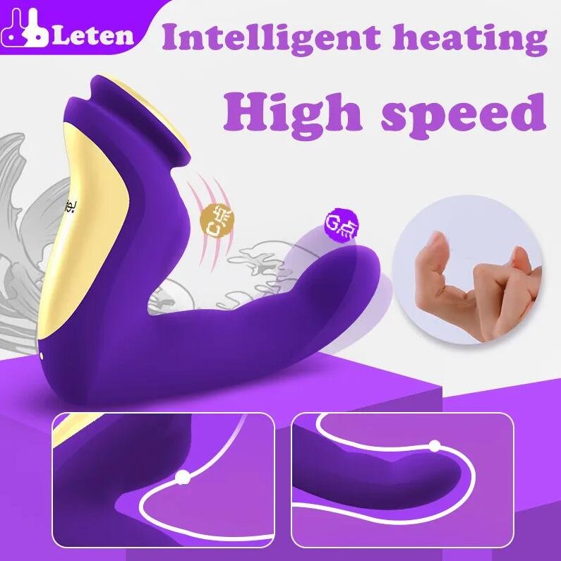 Tickling G-spot Heating Dildo Finger Vibrator High speed Female Anal Masturbator Prostatic massager Sex Toys For Women Men%