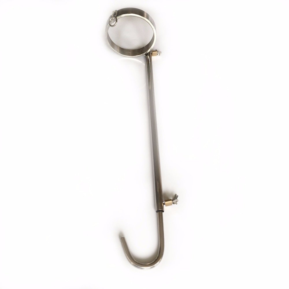 Sex product bdsm bondage collar stainless steel anal hook anal plug slave collar bondage harness bdsm sex toys for couples