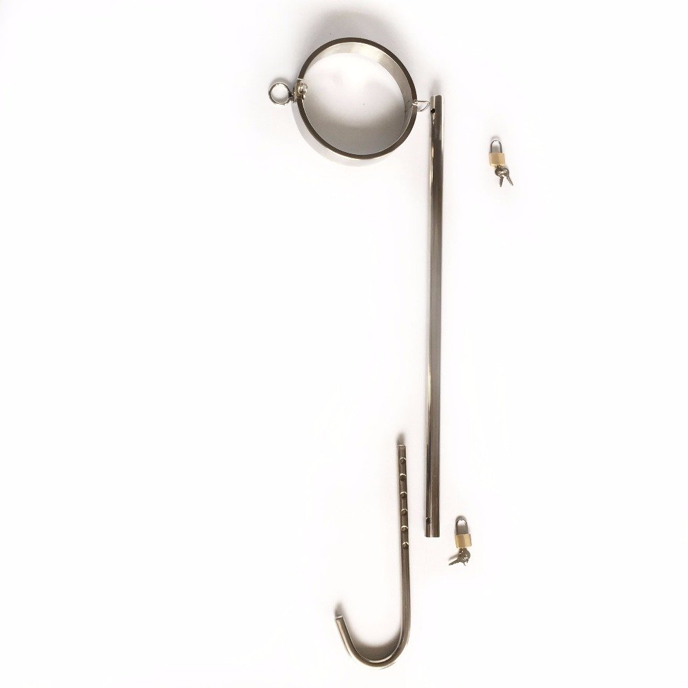 Sex product bdsm bondage collar stainless steel anal hook anal plug slave collar bondage harness bdsm sex toys for couples