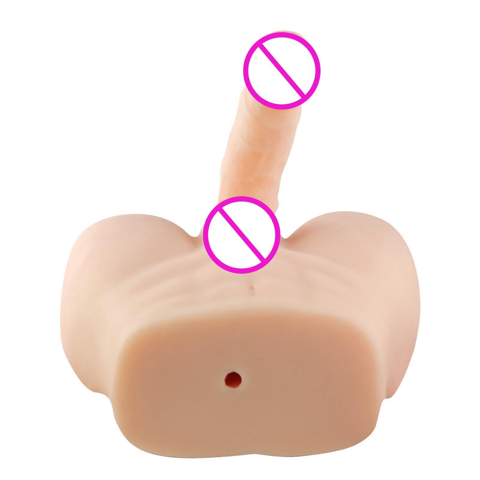 3.5Kg/7.7Lb Artificial Realistic Silicone Big Ass Sex Doll Enormous Dildo Vagina G-spot Stimulation Penis Sex Toy For Women Men